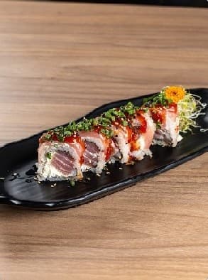 Uramaki Especial de Atum com Geleia de Pimenta